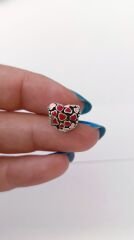 PEMBE KIRMIZI KALPLİ CHARM