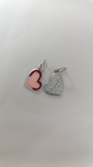 PEMBE KIRMIZI KALP SALLANTILI CHARM