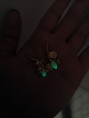 GOLD  ATEŞ BÖCEĞİ CHARM ( KARANLIKTA PARLIYOR)