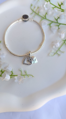 TAŞLI KALPLİ SALLANTILI CHARM