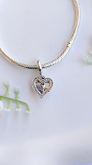 TAŞLI KALPLİ SALLANTILI CHARM