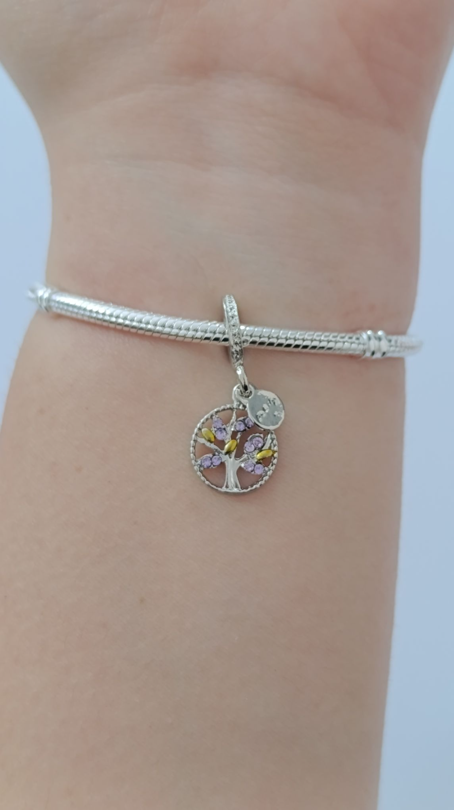 LİLA TAŞLI HAYAT AĞACI CHARM