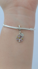 LİLA TAŞLI HAYAT AĞACI CHARM