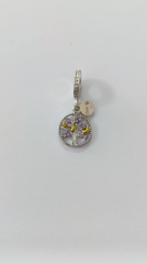 LİLA TAŞLI HAYAT AĞACI CHARM