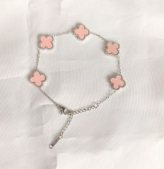 VAN CLEEF PEMBE-GÜMÜŞ BİLEKLİK