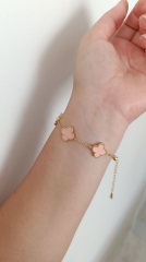 VAN CLEEF PEMBE-GOLD BİLEKLİK