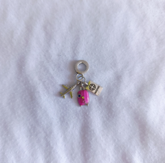 PEMBE SEYAHAT TEMALI CHARM