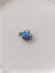 GÜMÜŞ MAVİ İSTİRİDYE CHARM