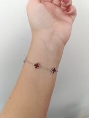 VAN CLEEF GÜMÜŞ- BORDO MİNİ BİLEKLİK