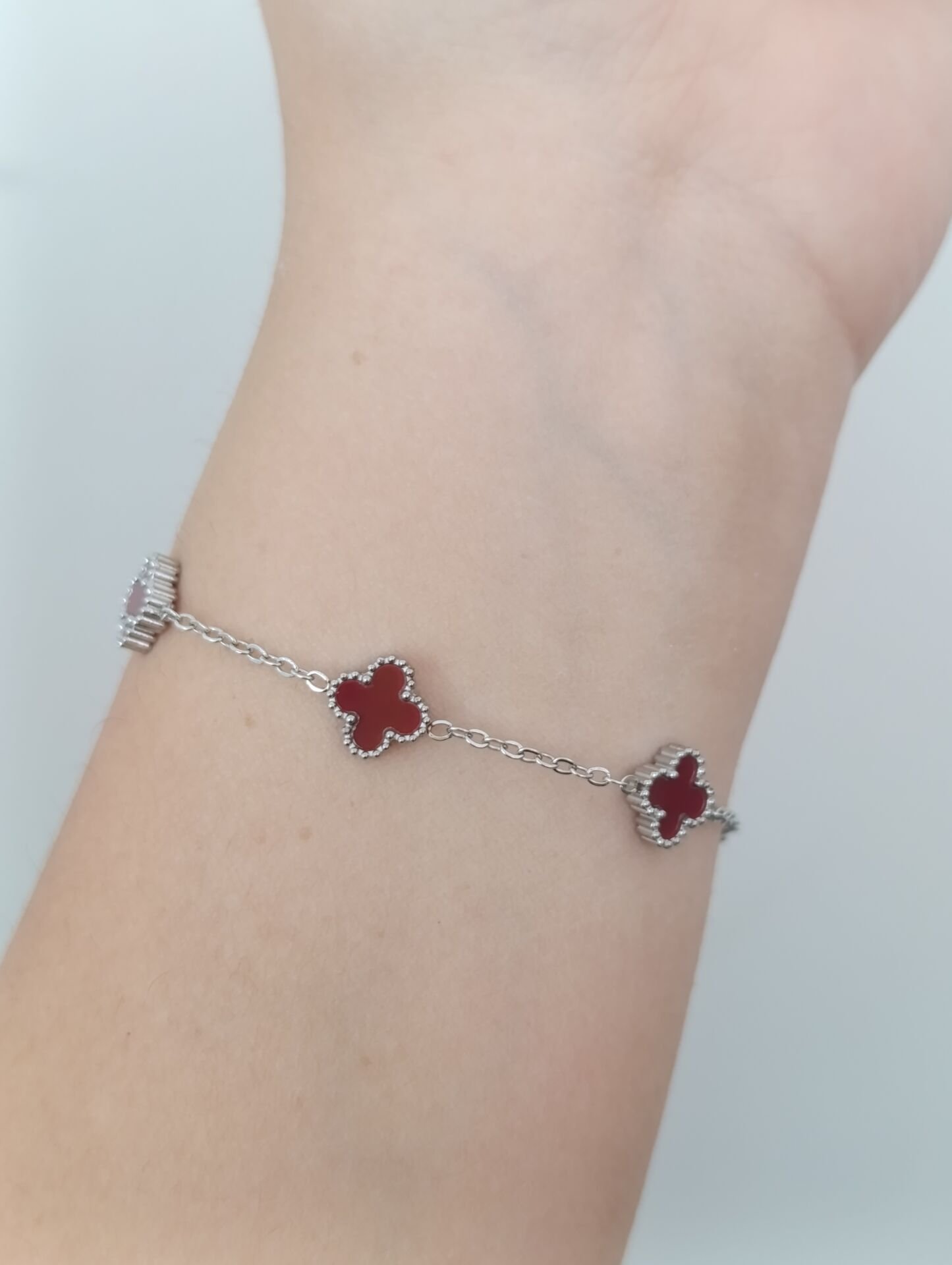 VAN CLEEF GÜMÜŞ- BORDO MİNİ BİLEKLİK