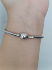 YUVARLAK KLİPS ÇELİK PANDORA BİLEKLİK